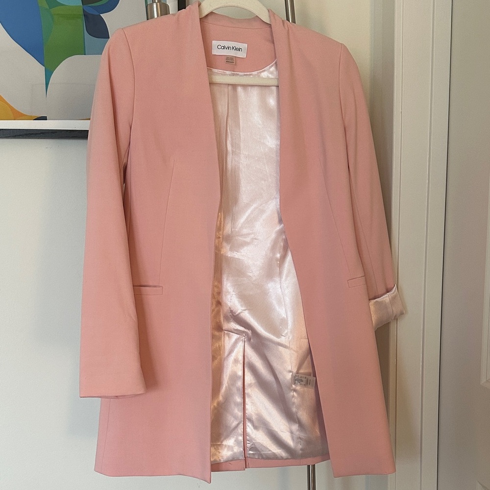 Calvin Klein Soft Pink Women's Blazer